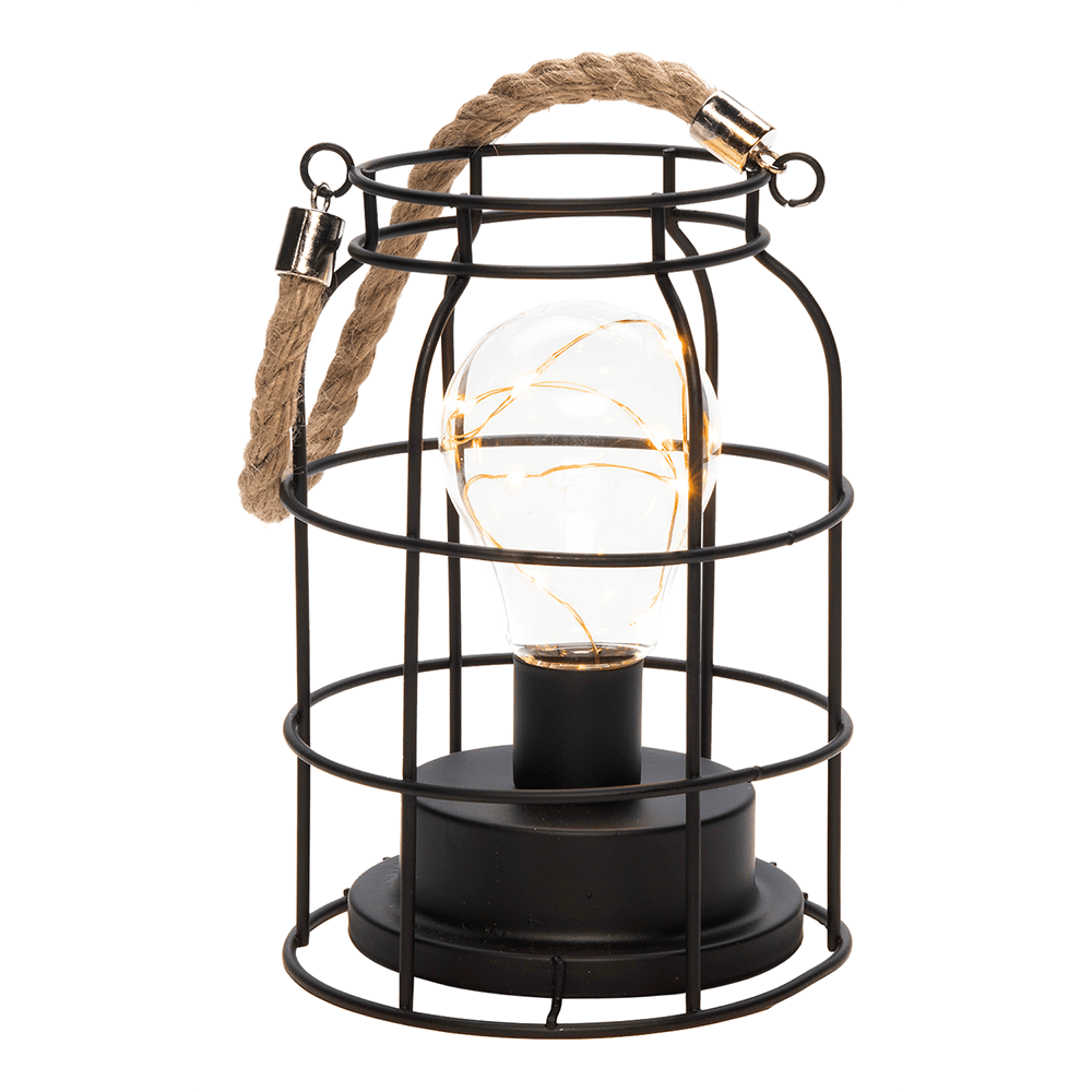 LED - Laterne aus Metall zum Aufstellen oder Aufhängen - WeihnachtsladenKonstsmide