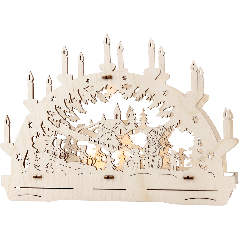 LED - Leuchter 'Winterkinder' - WeihnachtsladenLenk & Sohn