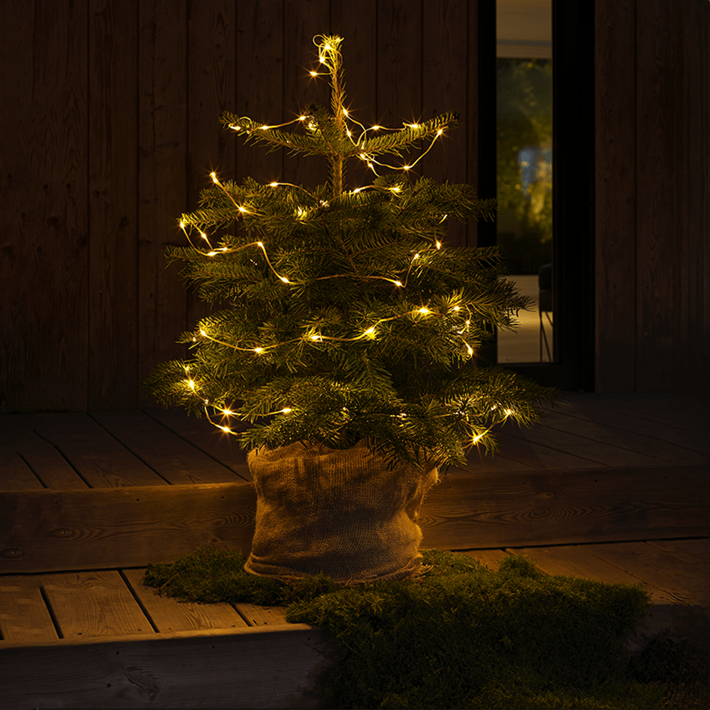 LED Lichterkette 80 bernsteinfarbene LED außen - WeihnachtsladenKonstsmide
