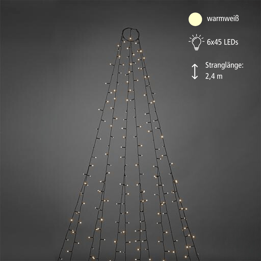 LED Lichterkette im Frost - Look 270 warmweiße LED | Außenbereich - WeihnachtsladenKonstsmide