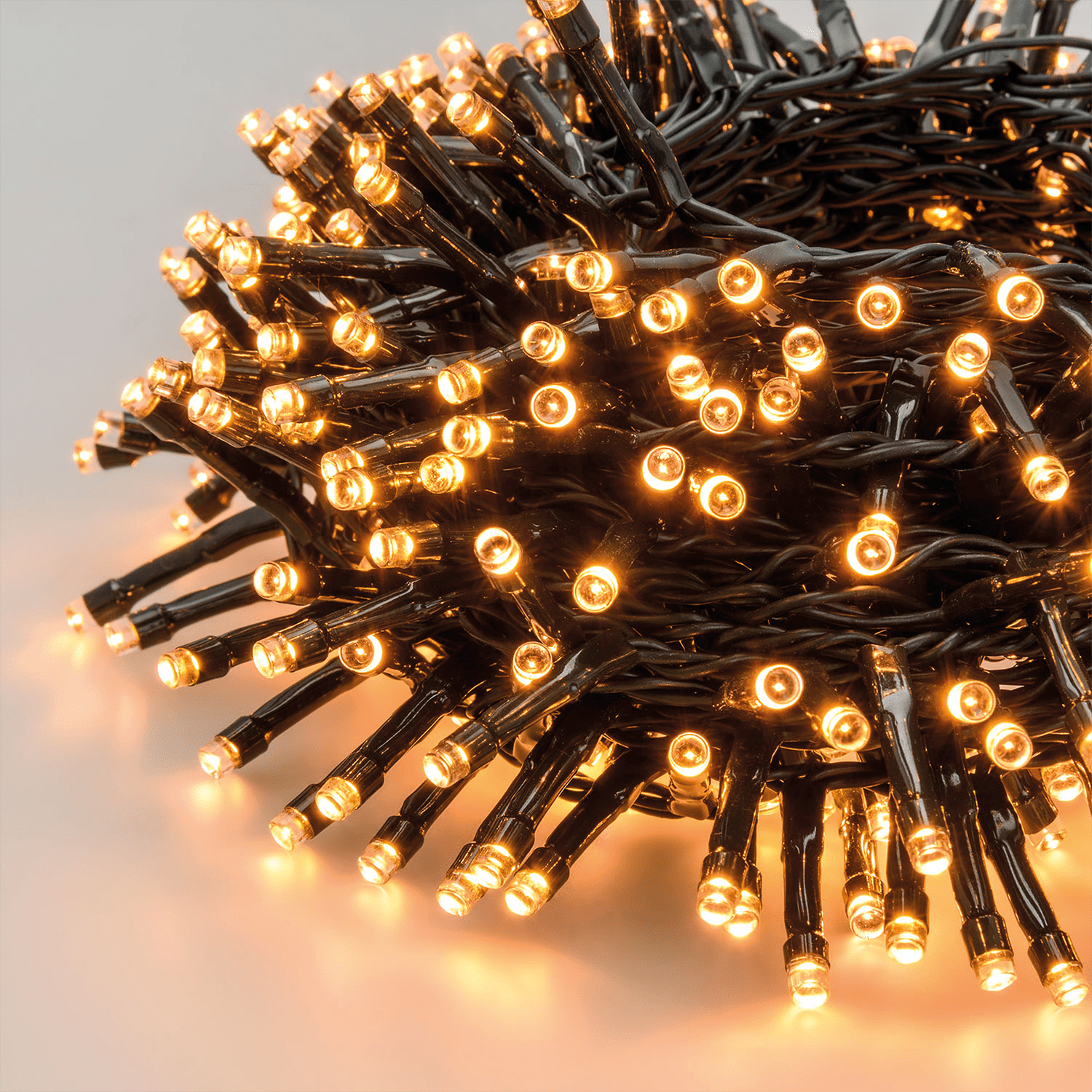 LED Lichterkette in warmem Bernstein - WeihnachtsladenLotti