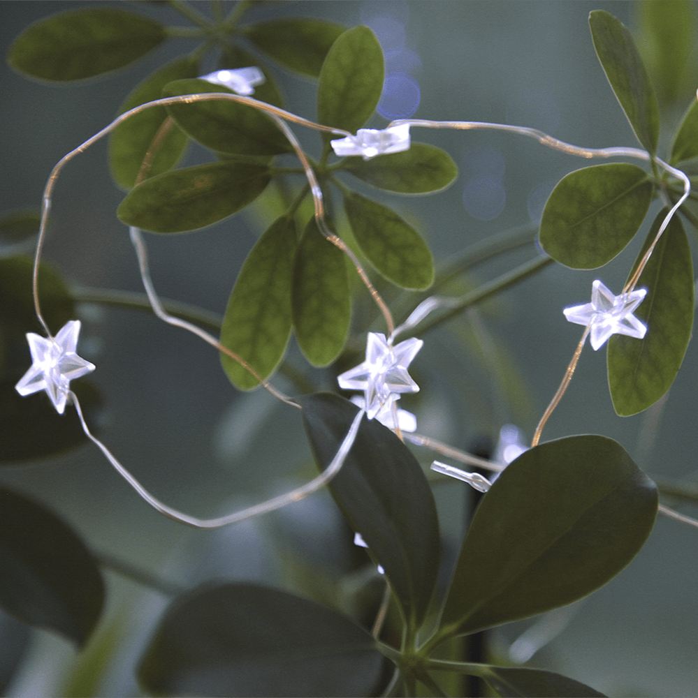 LED - Lichterkette mit Sternen - WeihnachtsladenStar Trading