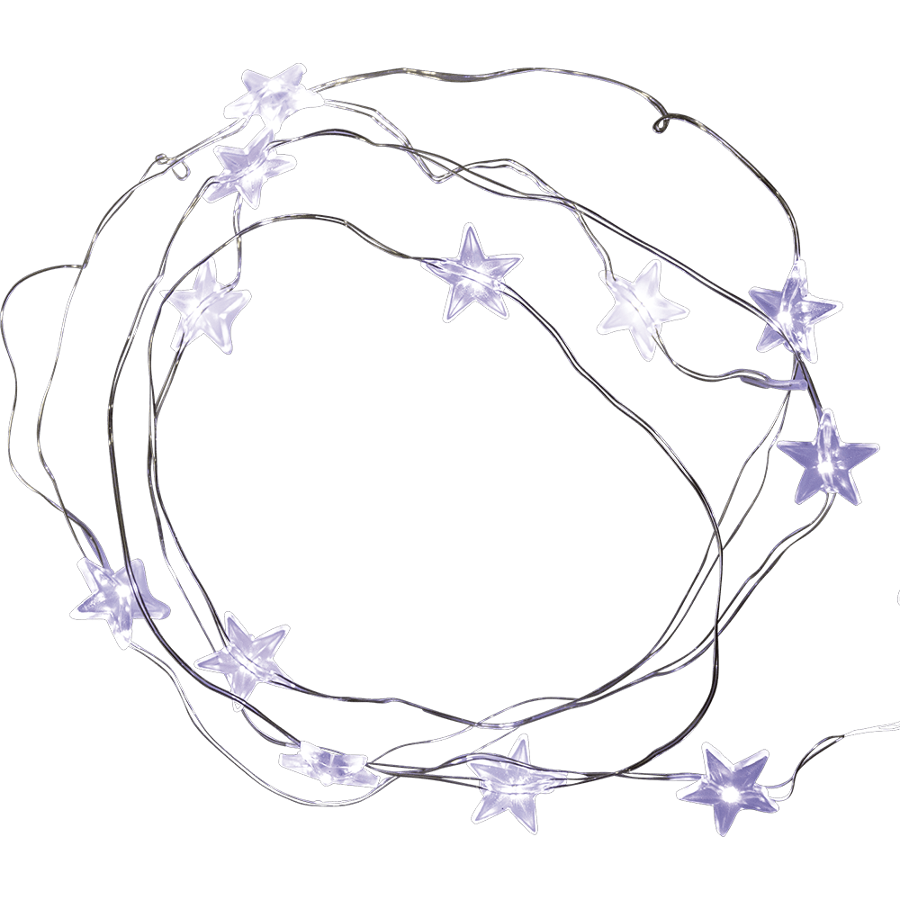 LED - Lichterkette mit Sternen - WeihnachtsladenStar Trading