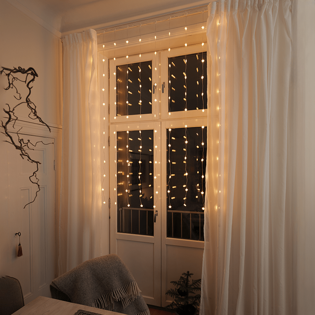 LED Lichtervorhang 120 Sterne - WeihnachtsladenKonstsmide