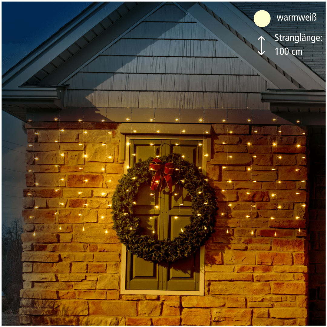 LED Lichtervorhang 120 ww LED - WeihnachtsladenLotti
