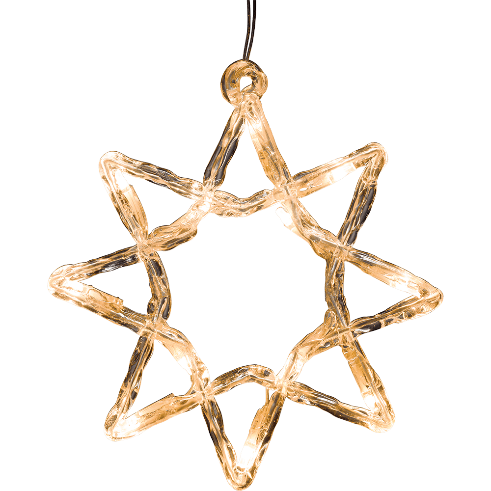 LED Lichtervorhang 5 Acrylsterne - WeihnachtsladenKonstsmide