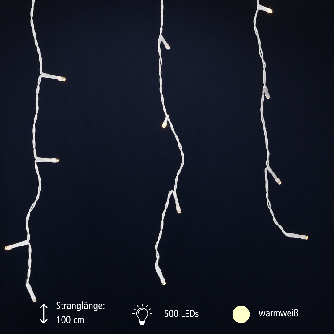 LED Lichtervorhang 500 ww LED - WeihnachtsladenLotti