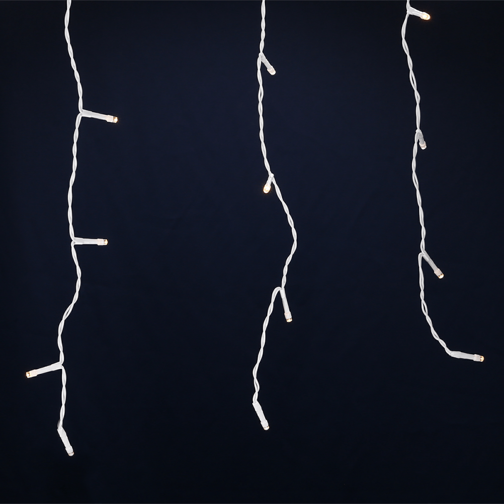 LED Lichtervorhang mit warmweißen Lichtern - WeihnachtsladenLotti