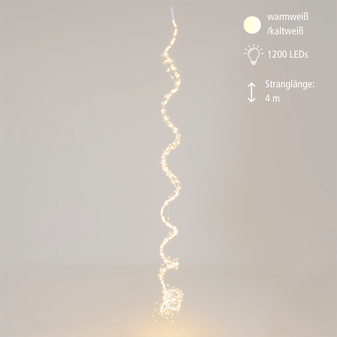 LED Lichtkaskade 900 ww + 300 kw LED - WeihnachtsladenLotti