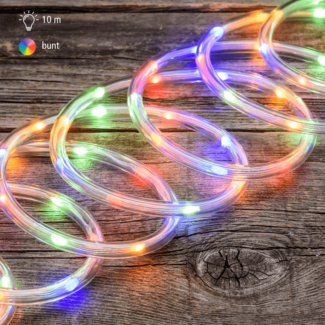 LED Lichtschlauch bunt 10m - WeihnachtsladenLotti