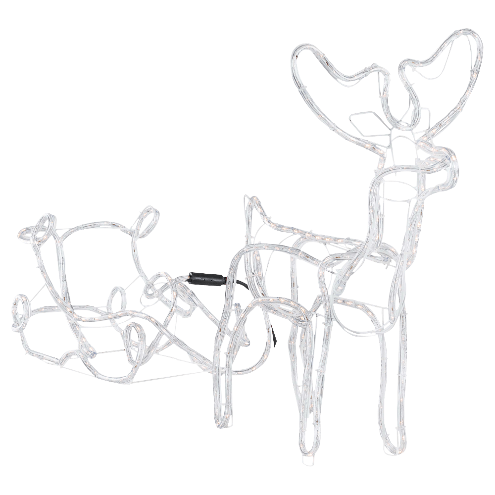 LED - Lichtschlauch - Rentier mit Schlitten - WeihnachtsladenLEDmaxx