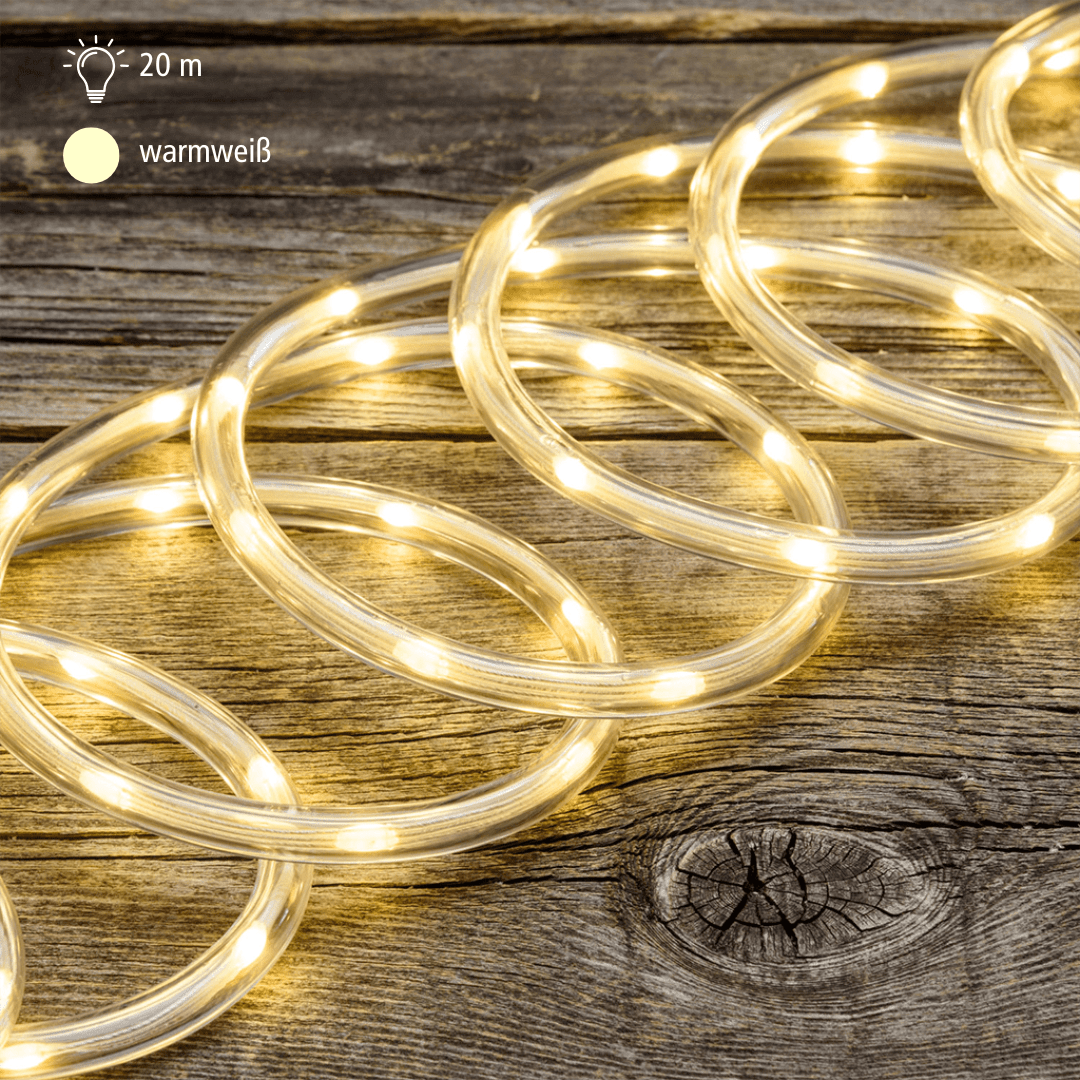 LED Lichtschlauch warmweiß 20m - WeihnachtsladenLotti