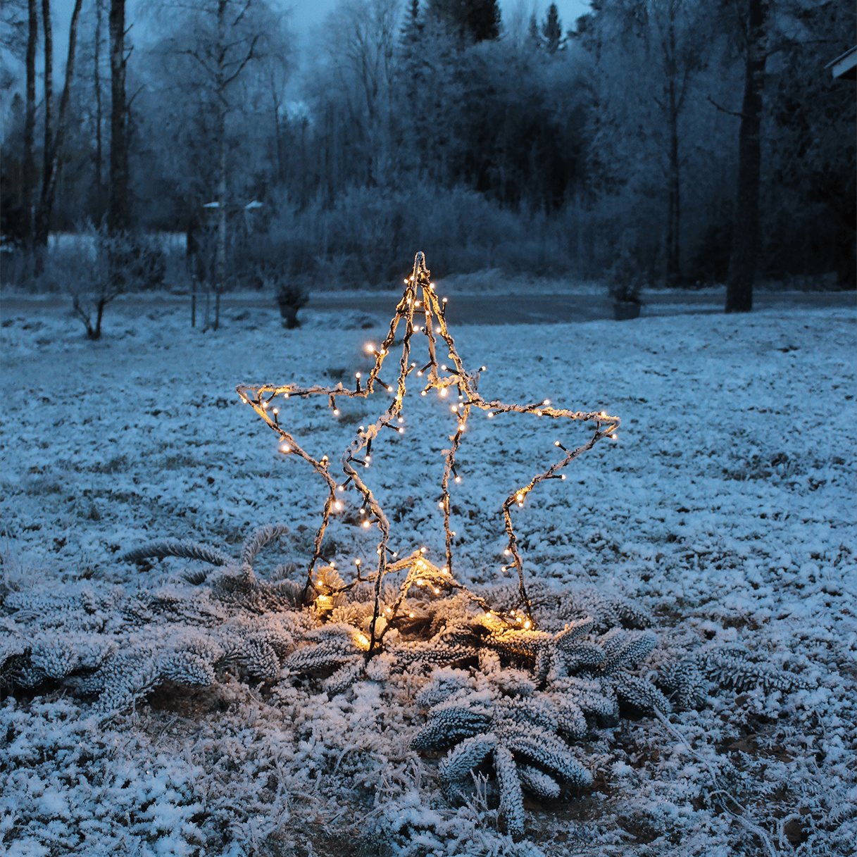 LED - Metall - 3D - Stern Foldy - WeihnachtsladenStar Trading