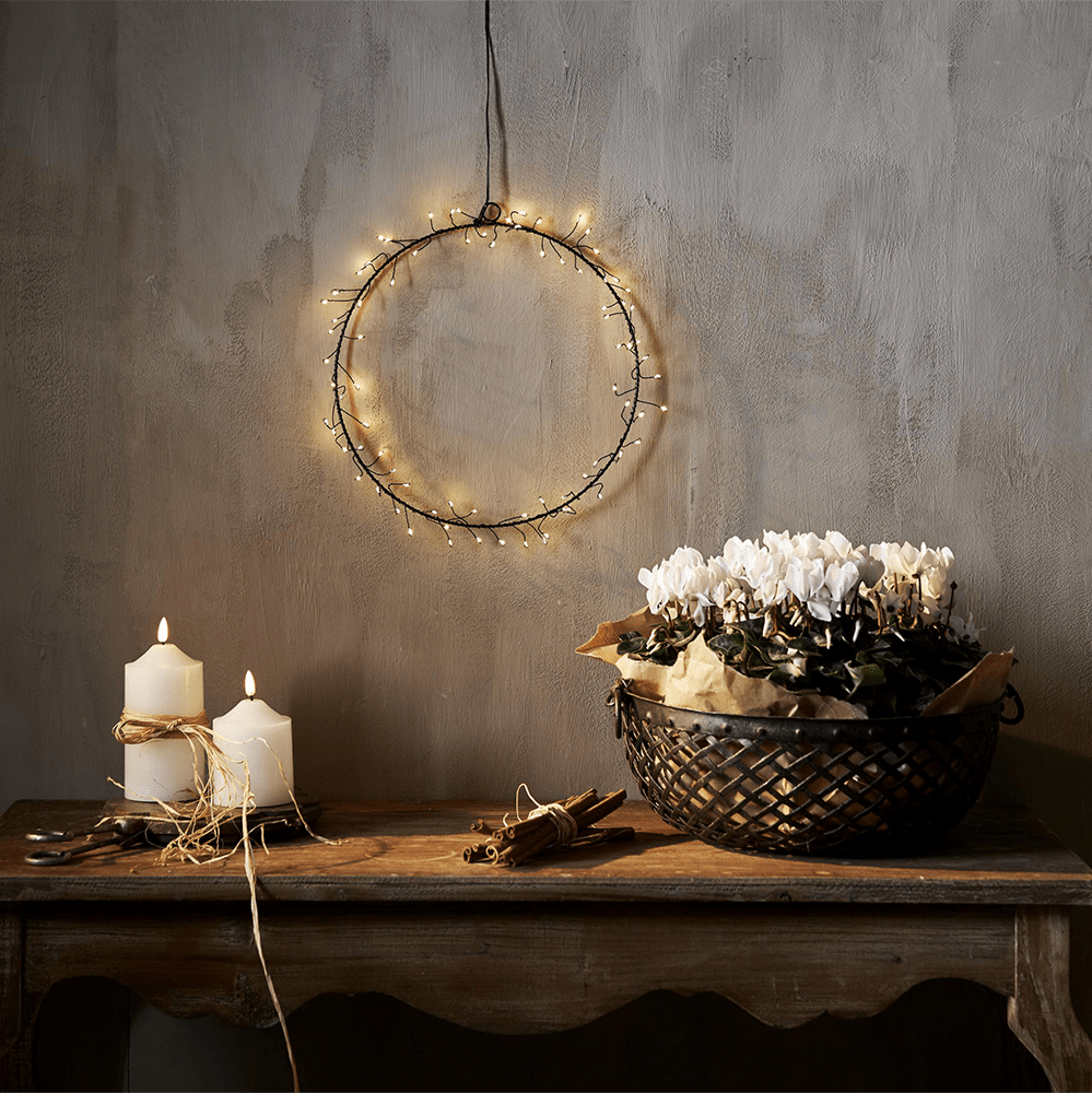 LED - Metall Kranz "Nike" - WeihnachtsladenStar Trading