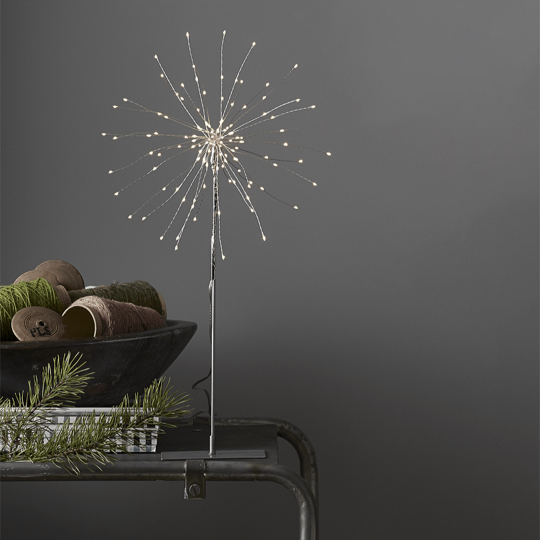 LED - Metall - Leuchter Firework - WeihnachtsladenStar Trading