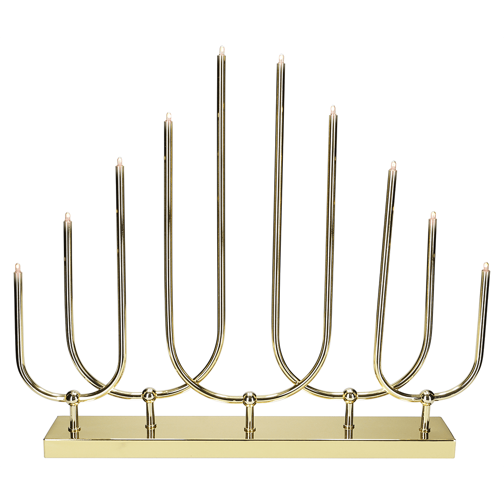 LED - Metall - Leuchter "Novum" - WeihnachtsladenStar Trading