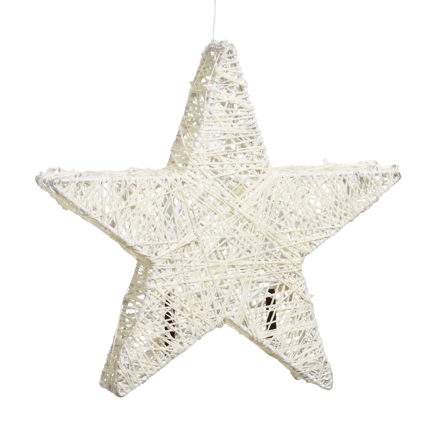 LED - Metall - Stern 35cm - Bernsteinfarben - WeihnachtsladenLotti