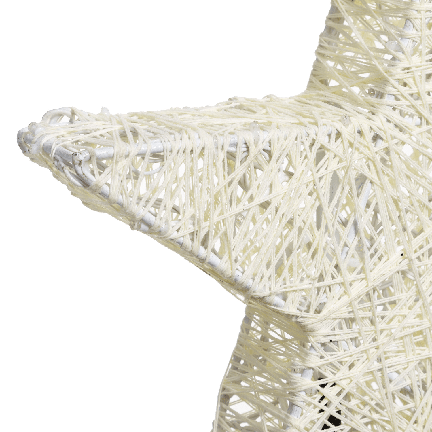 LED - Metall - Stern 35cm - Bernsteinfarben - WeihnachtsladenLotti