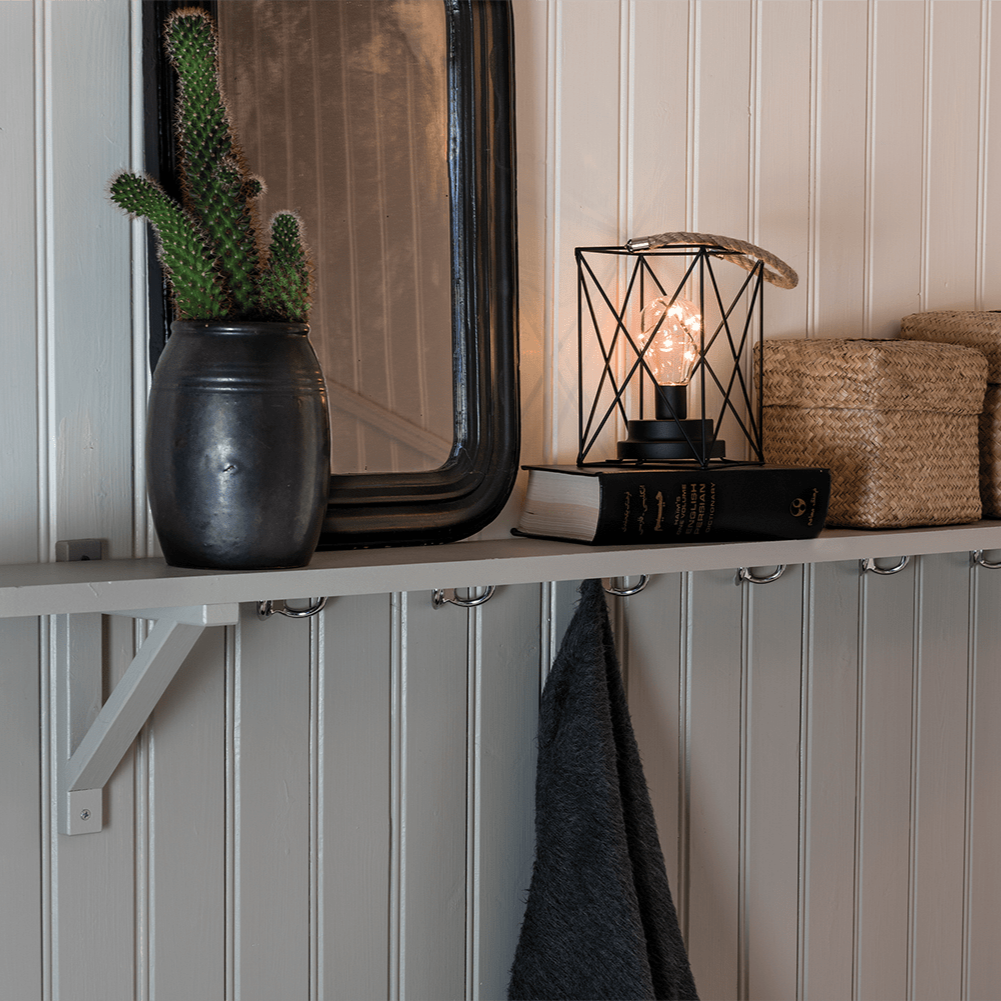 LED Metalllaterne eckig - WeihnachtsladenKonstsmide