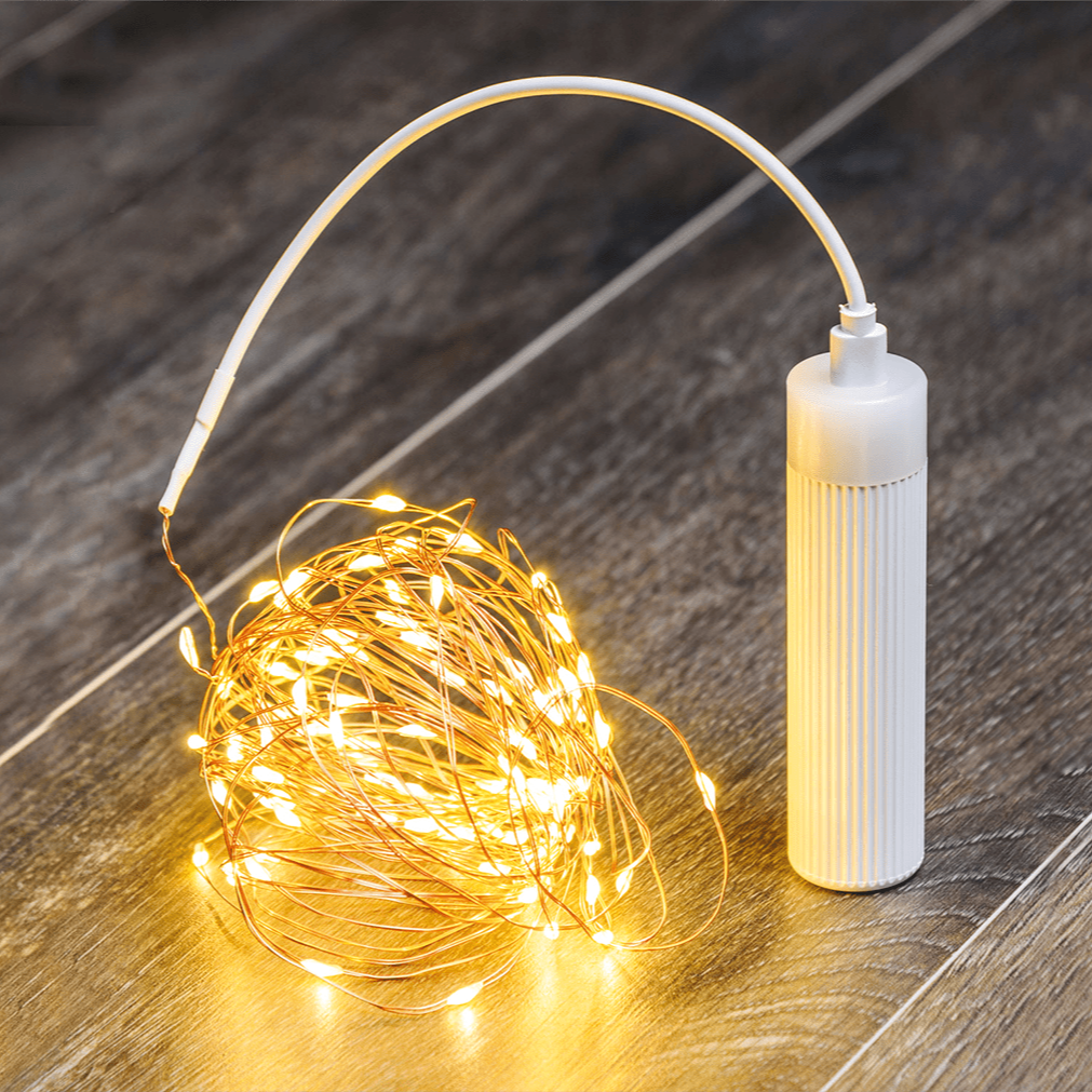 LED Micro - Lichterkette 100 warmweiße LEDs - WeihnachtsladenLotti