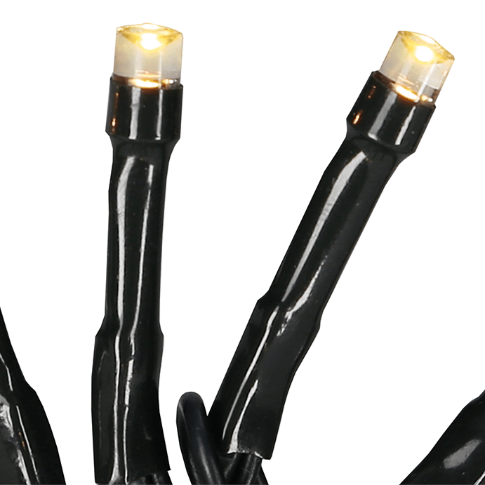 LED Mini - Lichterkette in warmer Bernsteinfarbe - WeihnachtsladenLotti