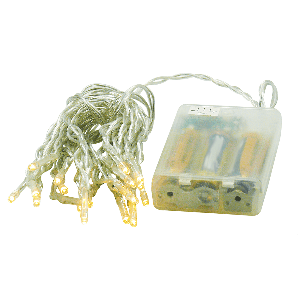 LED - Mini - Lichterkette mit Timer - Funktion - WeihnachtsladenEGB