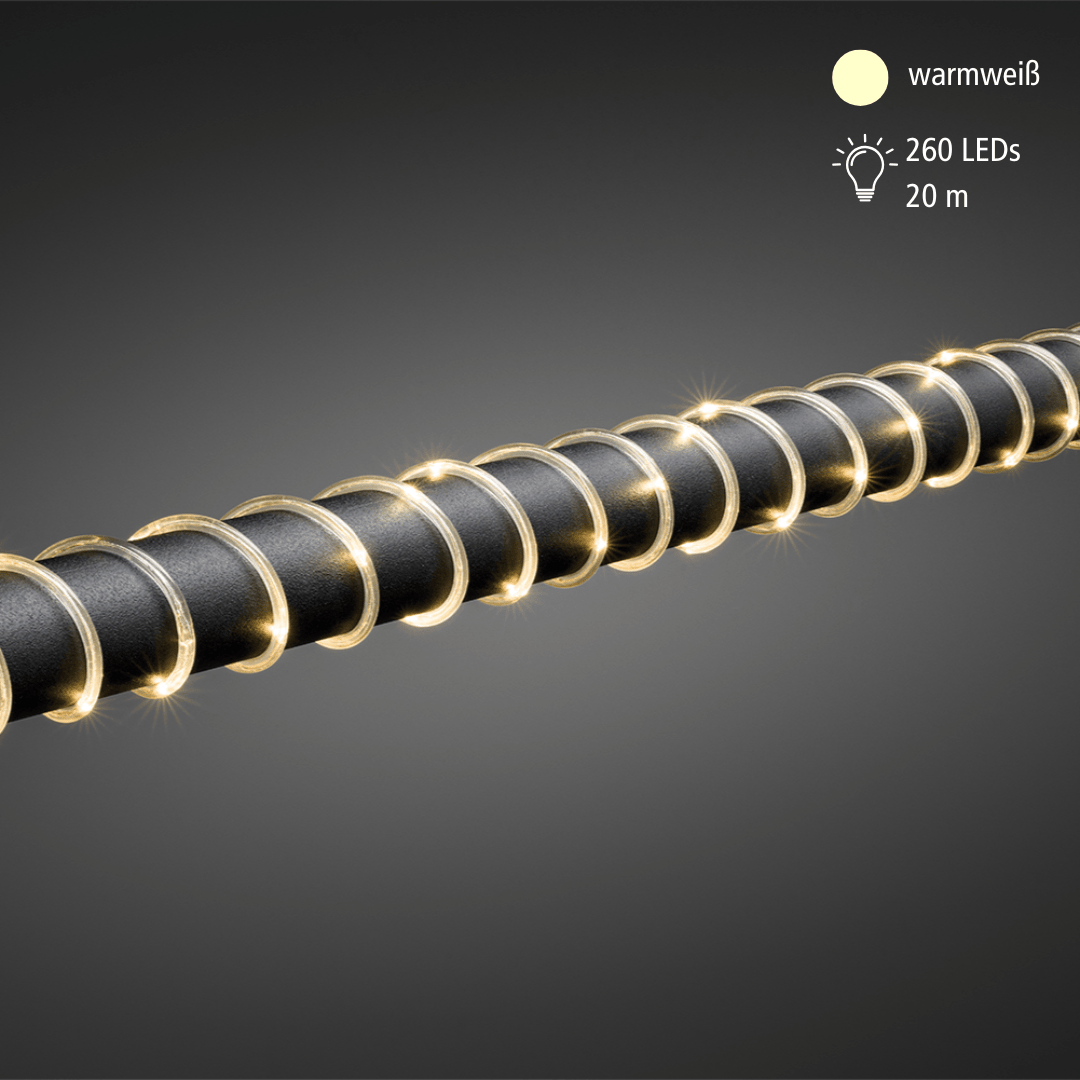 LED Mini Lichterschlauch 20m außen 260 flg. - WeihnachtsladenKonstsmide