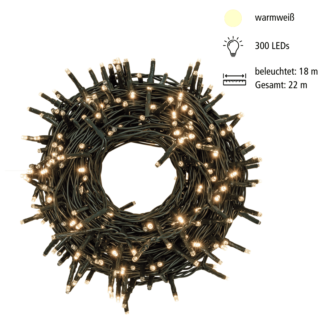 LED Minilichterkette 300 ww LED - WeihnachtsladenLotti
