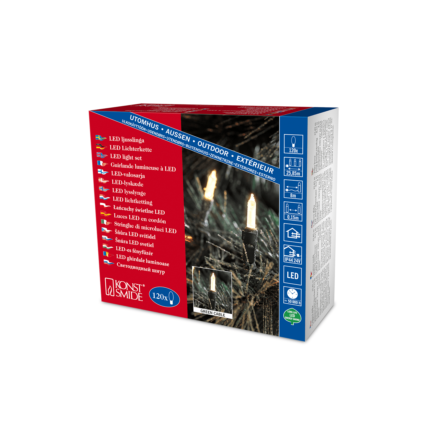 LED - Minilichterkette für den Außenbereich - WeihnachtsladenKonstsmide