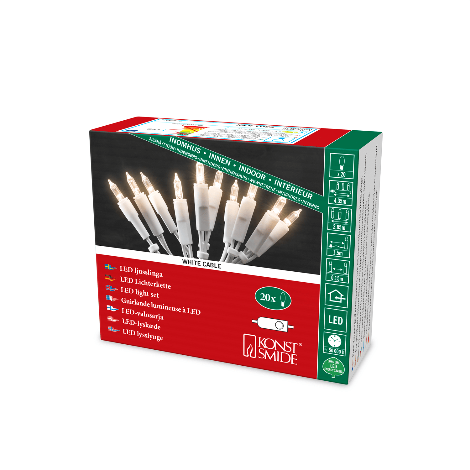 LED - Minilichterkette für festliche Dekorationen - WeihnachtsladenKonstsmide