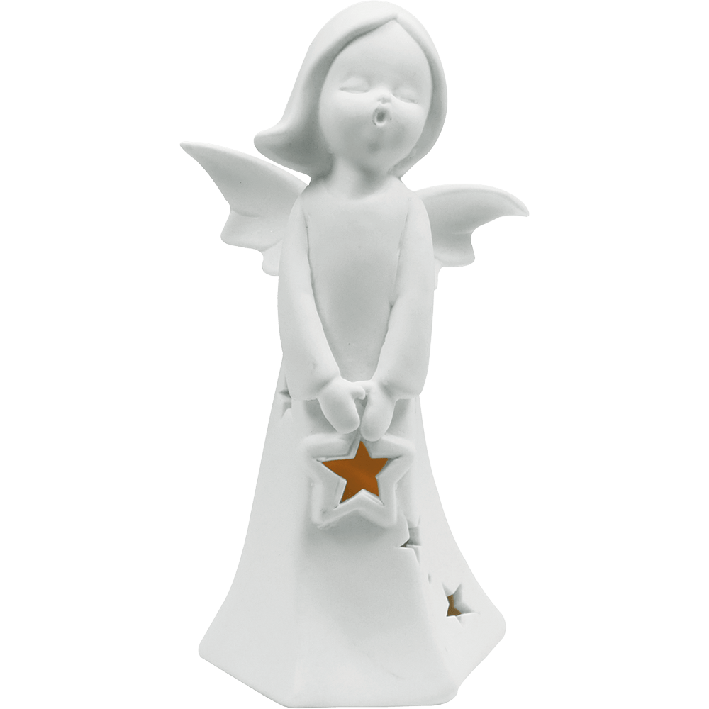 LED - Porzellan Engel - WeihnachtsladenSAICO