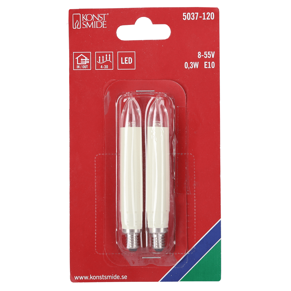 LED Schaftkerze E10 8 - 55V ww - WeihnachtsladenKonstsmide