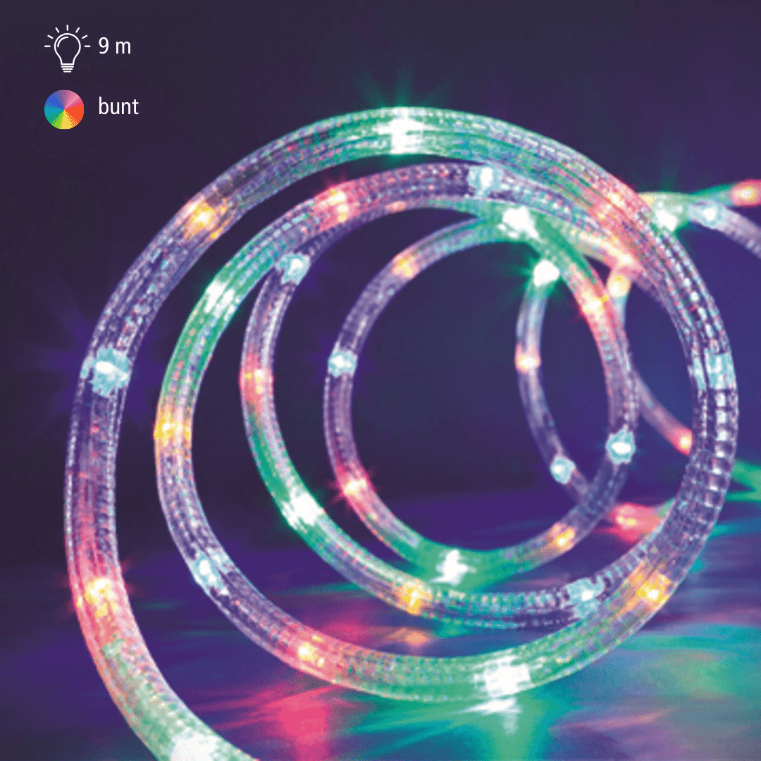 LED Schlauch bunt 9m - WeihnachtsladenLotti