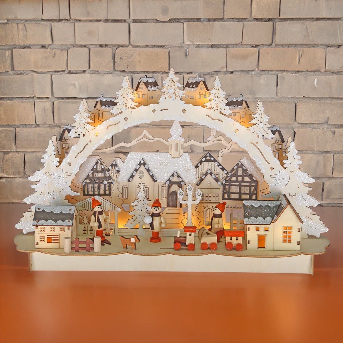 LED - Schwibbogen 'Winterstadt' - WeihnachtsladenHeinz HANDELSKONTOR