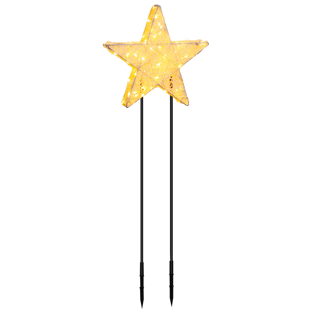 LED Stern 35cm 80 bernsteinfarbene LED - WeihnachtsladenLotti