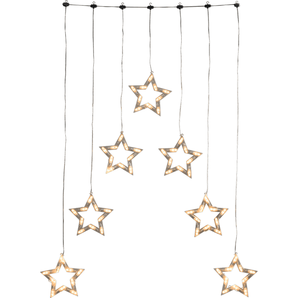 LED - Sternenvorhang mit Sternsilhouetten - WeihnachtsladenKonstsmide