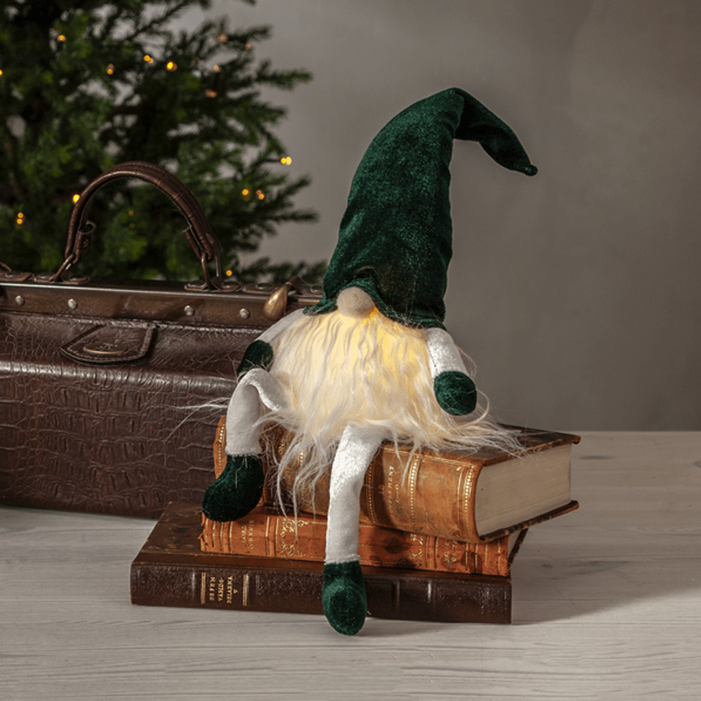 LED - Stoff - Figur 'Joylight' grün - WeihnachtsladenStar Trading