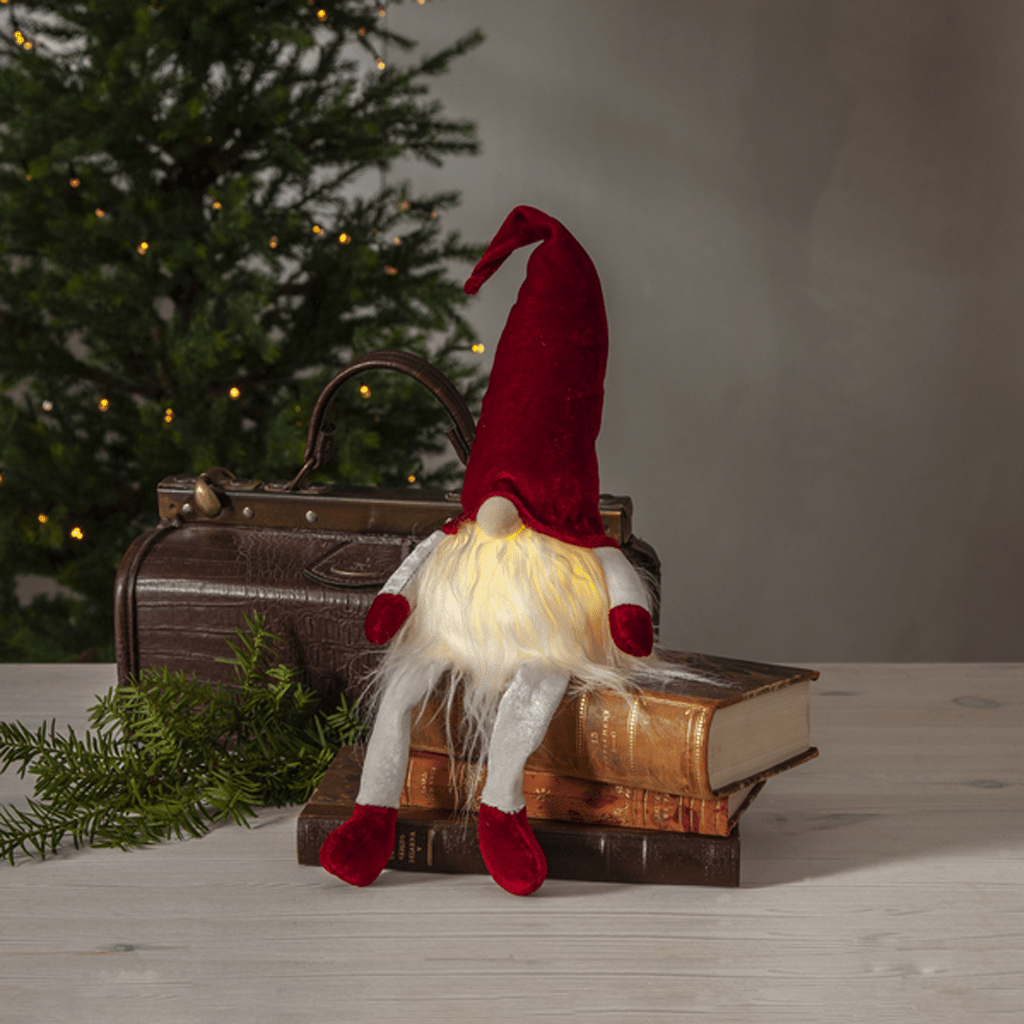 LED - Stoff - Figur 'Joylight' rot - WeihnachtsladenStar Trading