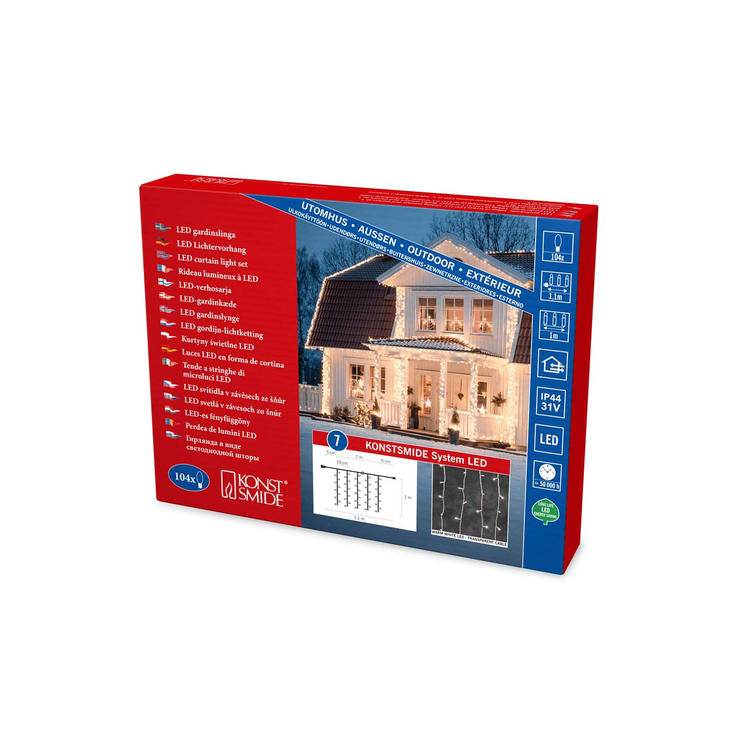 LED System - Lichtervorhang für Innen und Außen - WeihnachtsladenKonstsmide