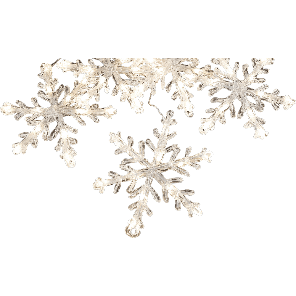LED System Schneeflocken Kette - WeihnachtsladenKonstsmide