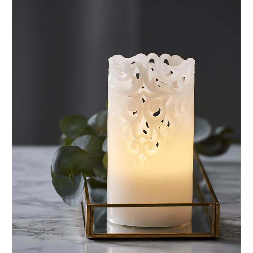 LED - Wachskerze 'Clary' - WeihnachtsladenStar Trading