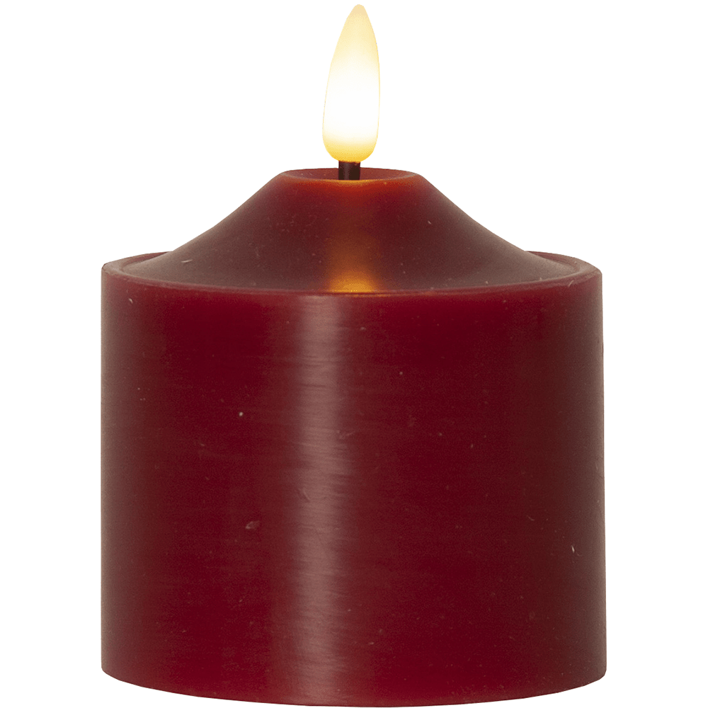 LED - Wachskerze mit realistischer Flamme - WeihnachtsladenStar Trading