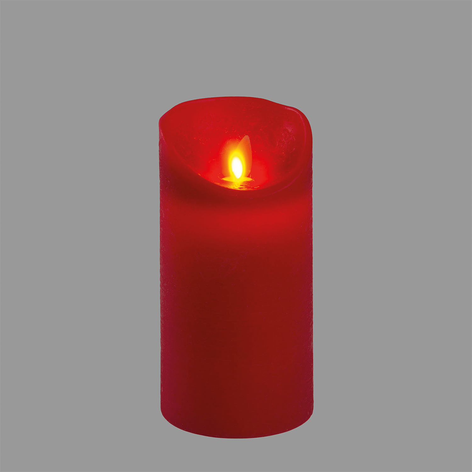 LED - Wachskerze mit Strukturoberfläche - WeihnachtsladenLotti