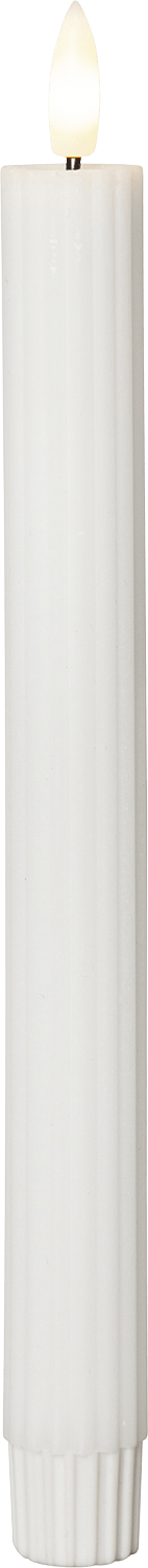 LED - Wachskerzen 'Flamme Stripe' 2er - Set - WeihnachtsladenStar Trading