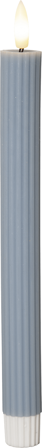 LED - Wachskerzen - Set 'Flamme Stripe' 2er - Set - WeihnachtsladenStar Trading