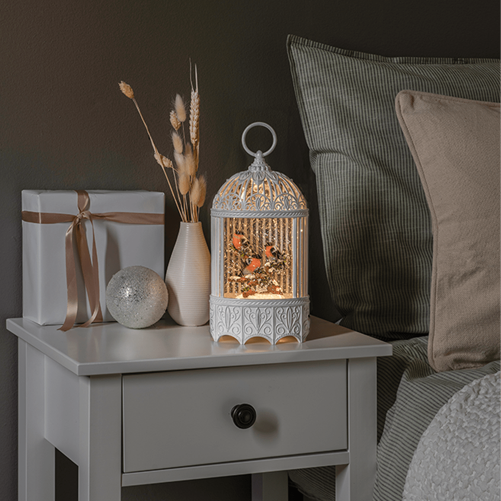 LED Wasserlaterne 'Rotkehlchen im Baum' - WeihnachtsladenKonstsmide