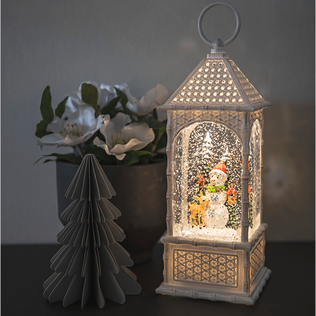 LED Wasserlaterne 'Schneemann am Baum' - WeihnachtsladenKonstsmide