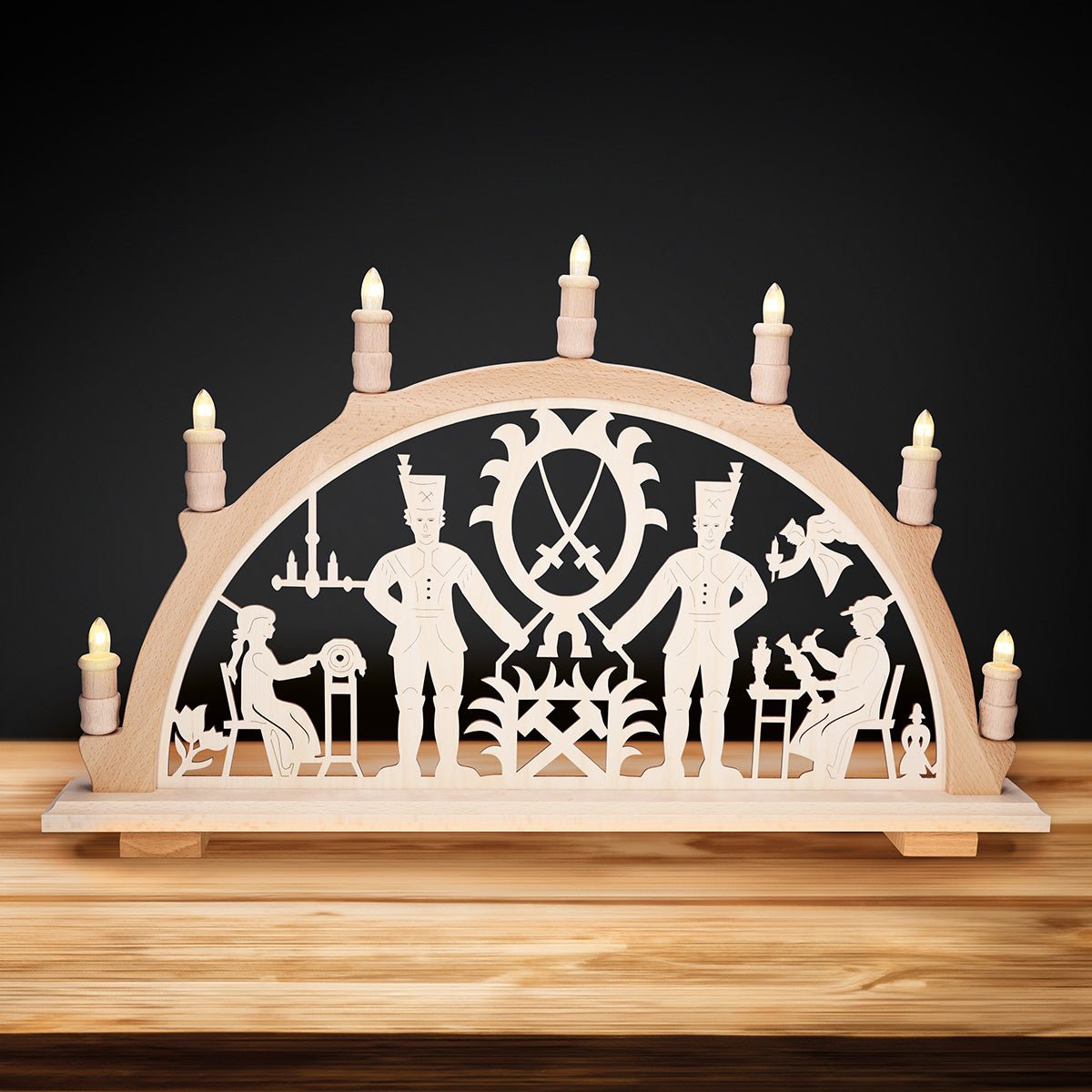 Lichterbogen 'Bergleute' - WeihnachtsladenSAICO