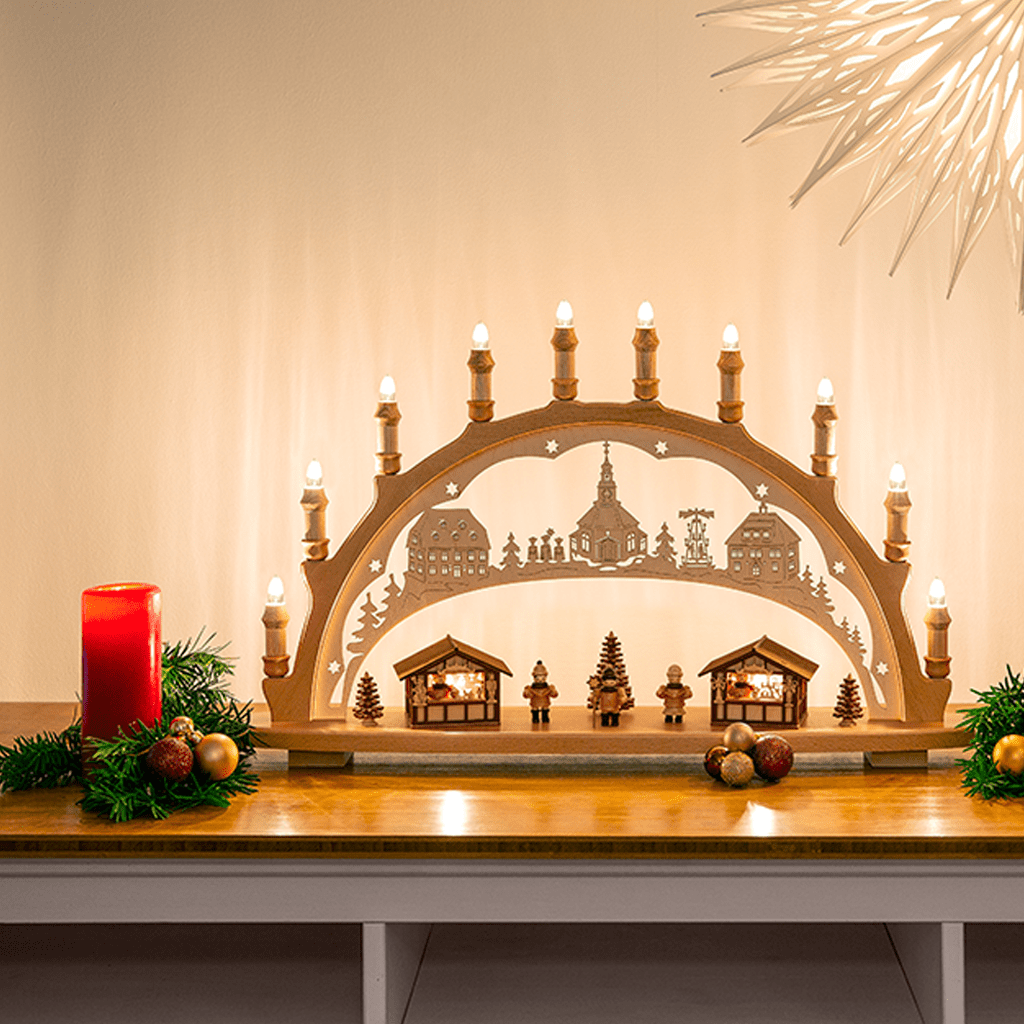Lichterbogen 'Weihnachtsmarkt' - WeihnachtsladenSAICO