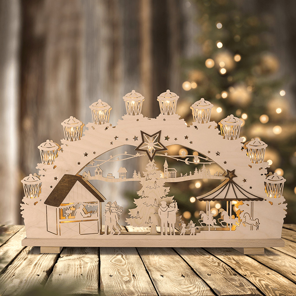 Lichterbogen 'Weihnachtsmarkt' - WeihnachtsladenSAICO